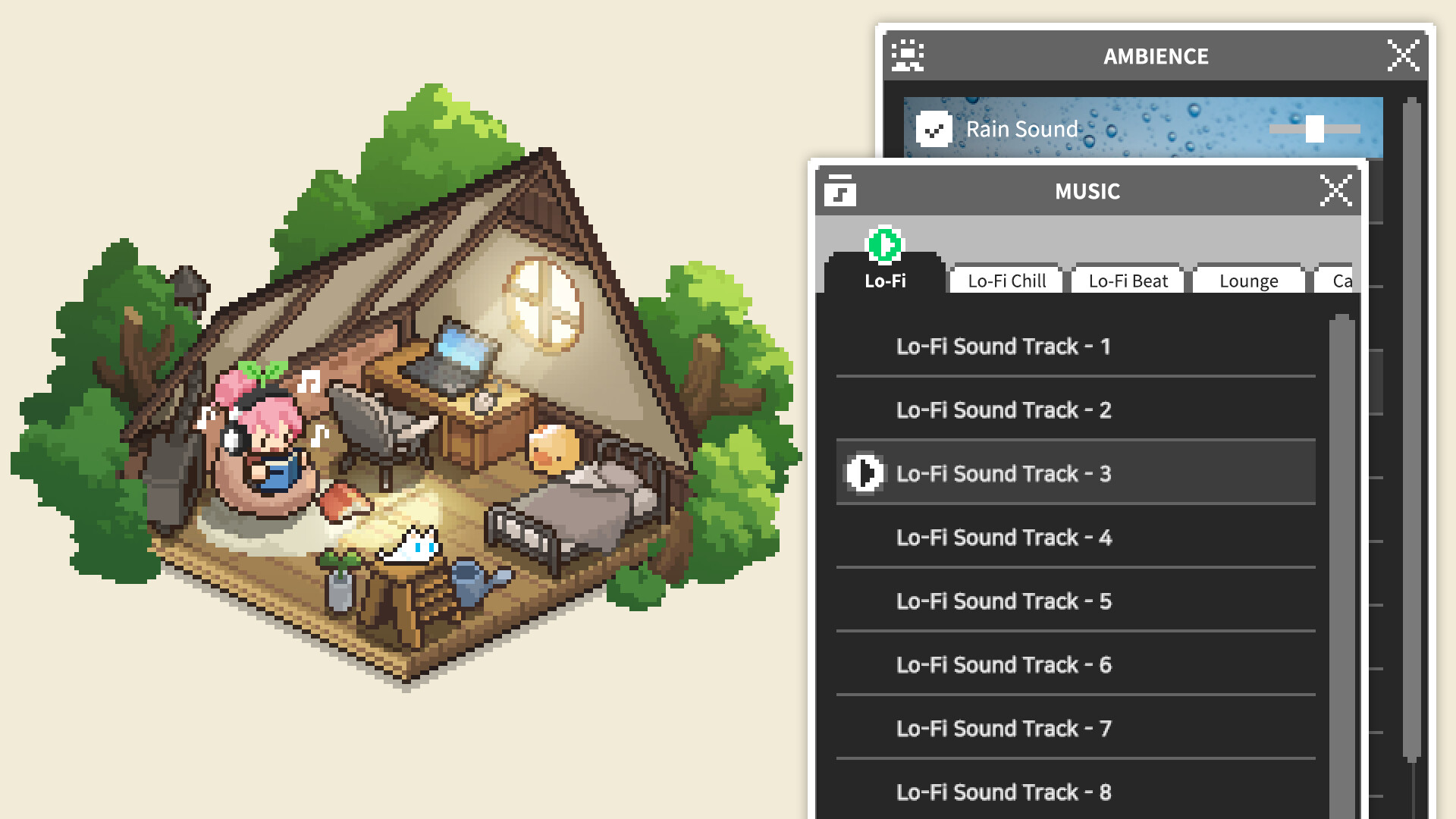 迷你舒适房间:Lo-Fi/Mini Cozy Room: Lo-Fi 版本更新 迷你舒适房间:Lo-Fi/Mini Cozy Room: Lo-Fi 版本更新